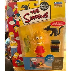 The Simpsons WOS World Of Springfield Lisa Simpson Figure Series 1 Playmates MOC